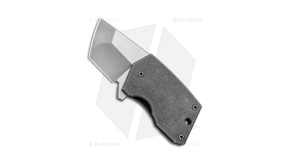 Menovade STUB Gen3 Folding Knife, 1.75in, CTS-XHP, Tanto Blade, Titanium Gray Handle, Gray/Gray, 4.50in, BHQ-92710