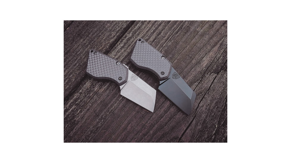 Menovade STUFF M2 Friction Folding Knife, 2.63in Closed, 1.88in Stonewash CPM-154 Stainless Blade, Black G10 Handle, STUFF201S