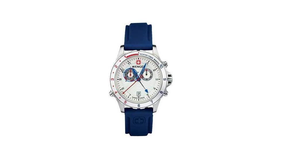 Wenger AquaGraph Yacht Racer Watches - Men's Stainless Steel Water Resistant Swiss Army Watches