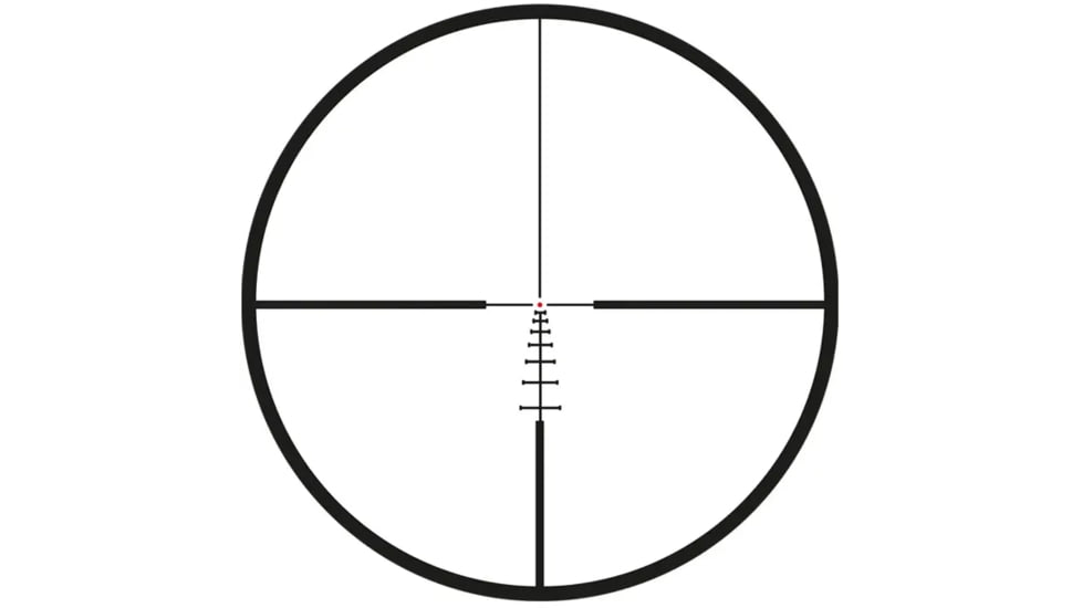 Meopta MeoPro Optika6 Rifle Scope, 4.5-27x50mm, 30mm Tube, First Focal Plane, RD .223 Reticle, Black, 653592
