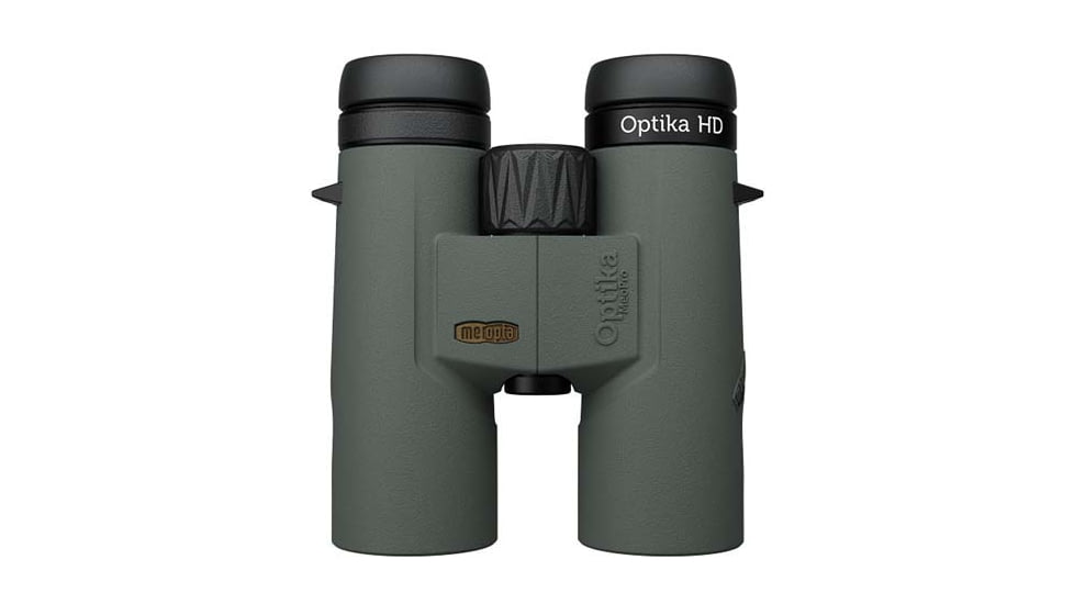Meopta Optika HD 10x42mm Roof Prism Binoculars, Molded Rubber Armor, Green, 653505