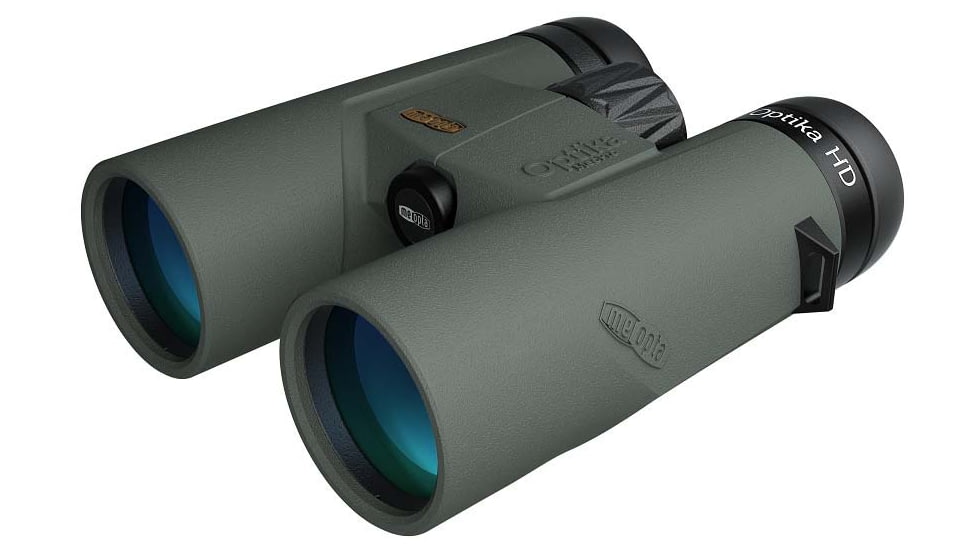 Meopta Optika HD 10x42mm Roof Prism Binoculars, Molded Rubber Armor, Green, 653505