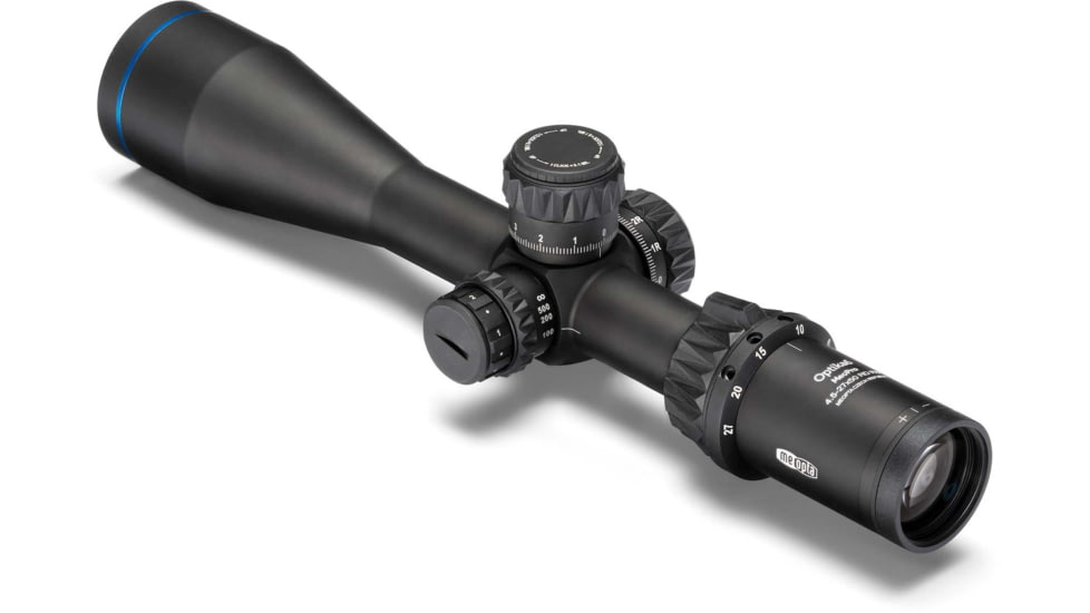 Meopta MeoPro Optika6 Rifle Scope, 4.5-27x50mm, 30mm Tube, First Focal Plane, RD .223 Reticle, Black, 653592