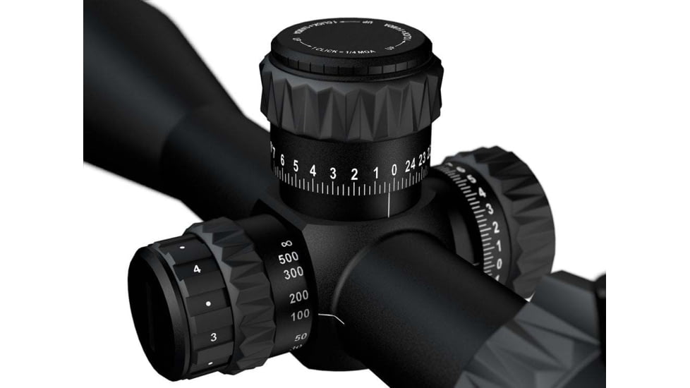 Meopta MeoPro Optika6 Rifle Scope, 4.5-27x50mm, 30mm Tube, First Focal Plane, RD .223 Reticle, Black, 653592
