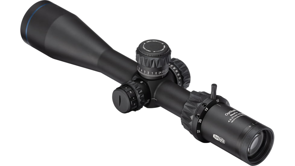 Meopta Optika6 Rifle Scope, 4.5-27x50mm, 30mm Tube, Second Focal Plane, RD 4C Reticle, Matte Black Anodized, 653665