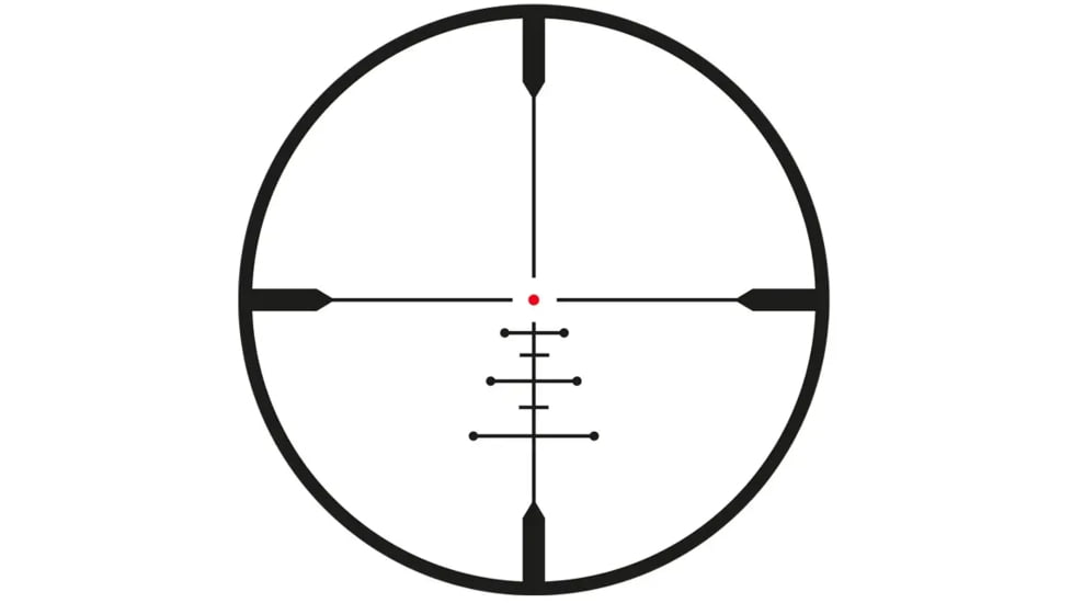 Meopta Optika6 Rifle Scope, 4.5-27x50mm, 30mm Tube, Second Focal Plane, RD BDC 3Reticle, Matte Black Anodized, 653667
