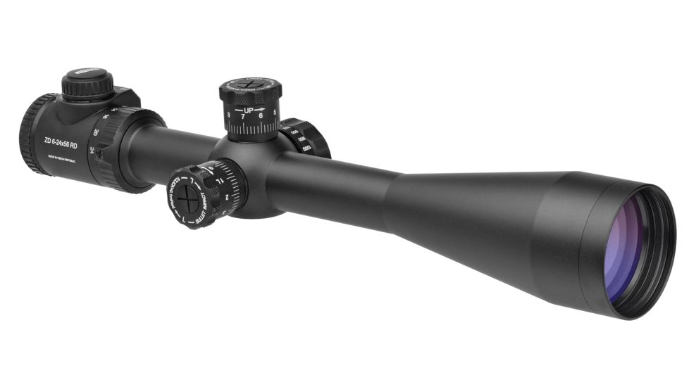 Meopta ZD 6-24X56 Mil/Mil Rifle Scope, Black