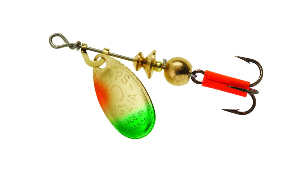 Mepps Aglia Bait Series - Plain Treble 1/12oz Perch, B0 PCH