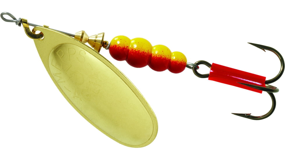 Mepps Aglia In-Line Spinner 1/2 oz, Plain Treble Hook, Gold, B5 G