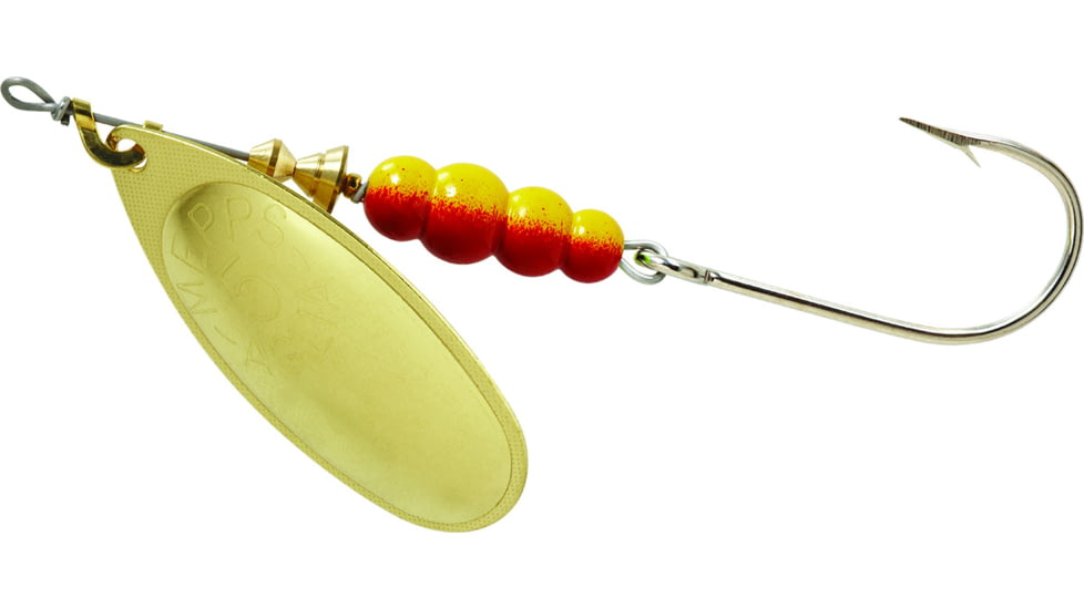 Mepps Aglia In-Line Spinner 1/2 oz, Plain Treble Hook, Gold Blade, B5P G