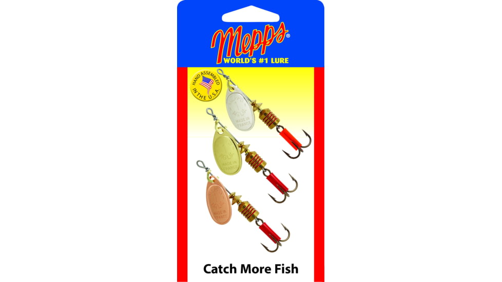 Mepps Aglia Spinner #1 Plain 3 Pk, ST1