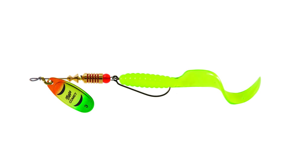 Mepps Comet Combo 1/4oz Firetiger Platium-Chartreuse, C3C FTP-10