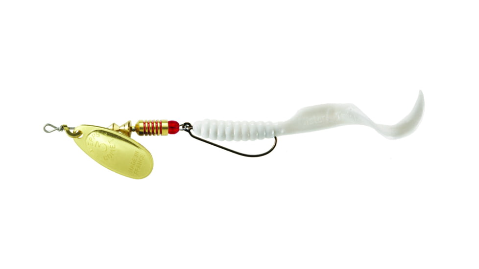 Mepps Comet Combo 1/4oz Gold-White, C3C G-1