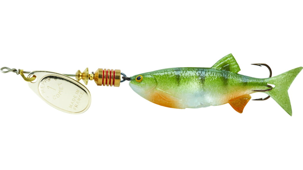 Mepps Comet Mino In-Line Spinner 1/6 oz Silver-Perch, C1M S-PCH