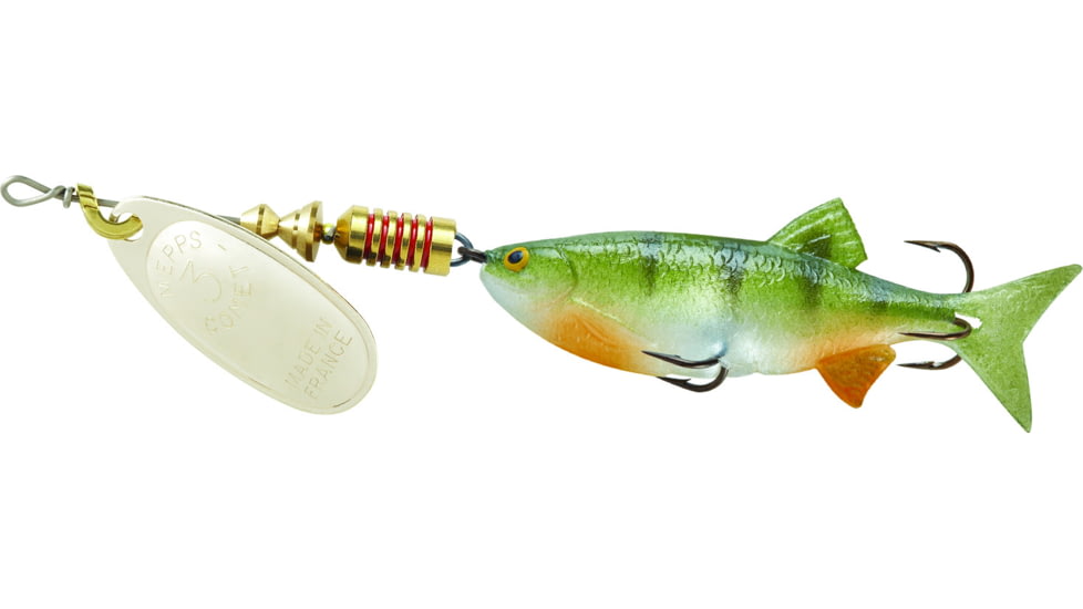 Mepps Comet Mino In-Line Spinner 5/16 oz Silver-Perch, C3M S-PCH