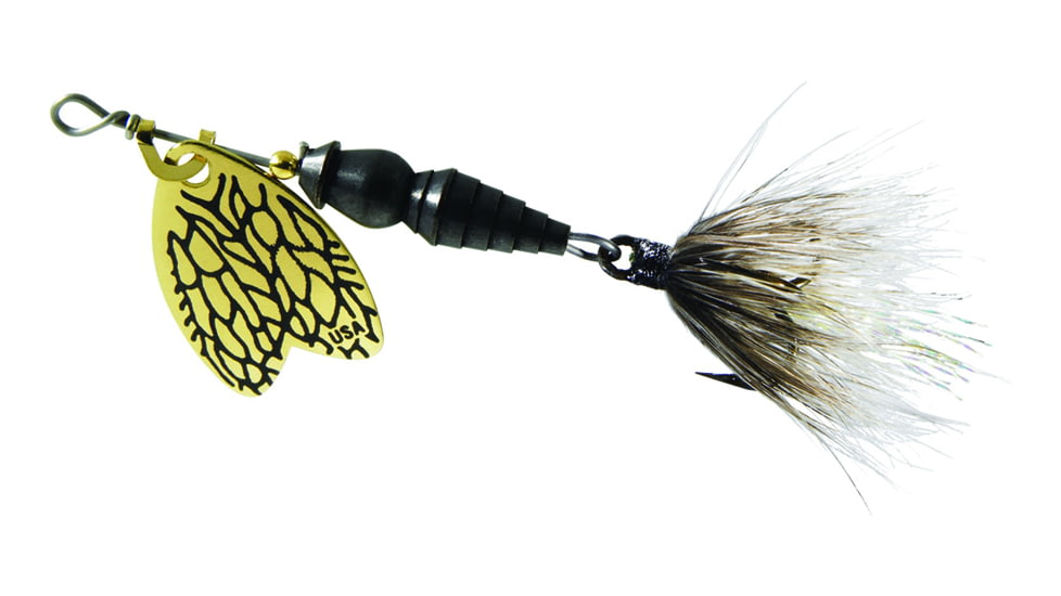 Mepps Thunder Bug In-Line Spinner, 1/8 oz, Dressed Treble, Dragon Fly Body with Gold Blade, TB1T DGF-G