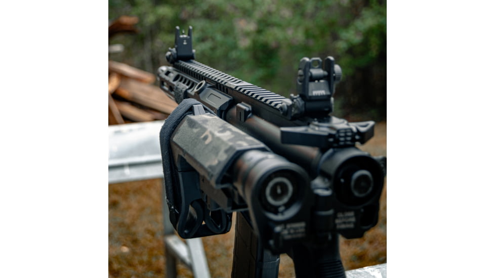 Meprolight CABS Co-Witness Adjustable Back-up Tritium Rifle Sights, Green Swiss Tritium Front, Black, 407100