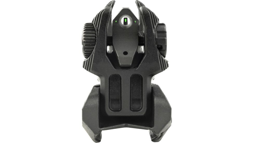 Meprolight Flip-Up Front &amp; Rear Tritium Sight Set, 2 Rear Dots, Black, FRBS M2D