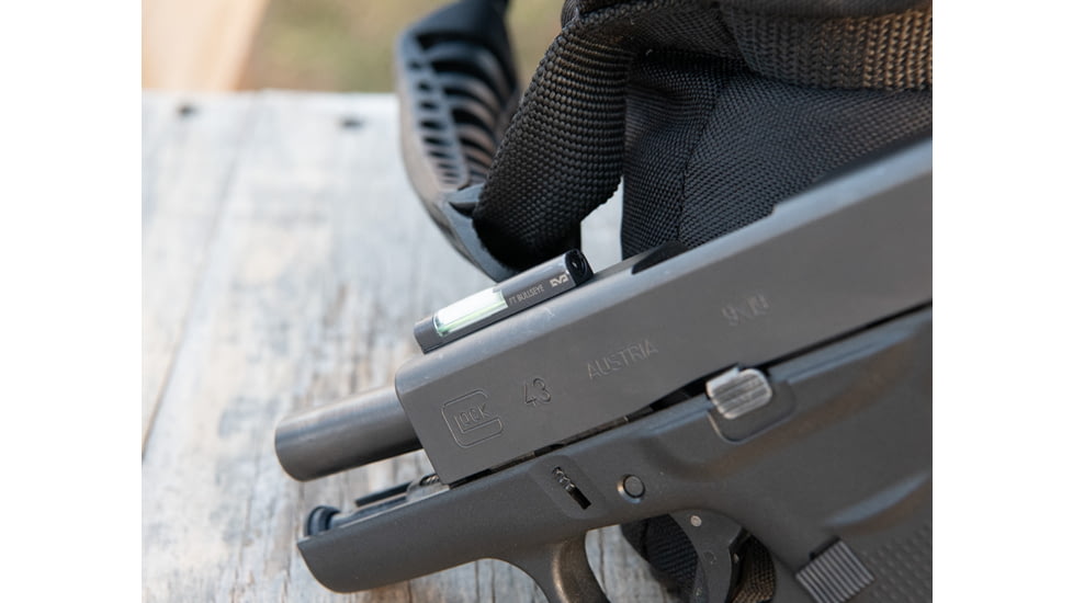 Meprolight FT BULLSEYE SIG Sauer P365 XL Tritium Front Sight, Black, Green, 1.36X0.25X0.29 in, 0632173108