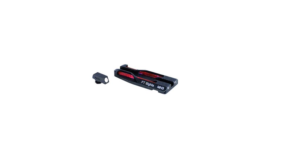 Meprolight Glock Fiber-Tritium 2-Dot Night Sight, Rear Sight, Red, ML63190RR.S