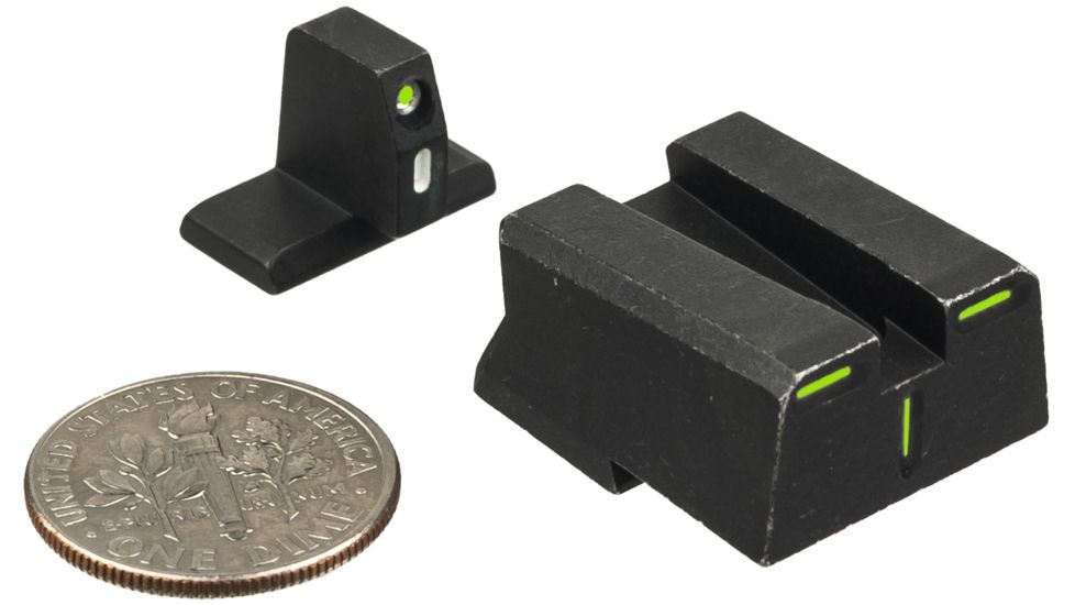 Meprolight H&amp;K VP9 R4E Night Sight, Green/Green Fixed Set, ML12228