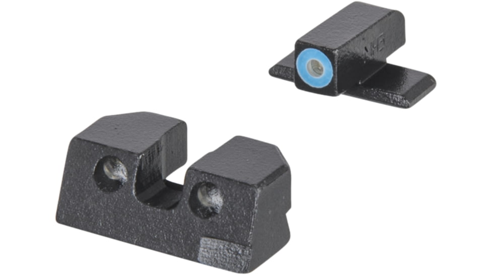 Meprolight Highly Visible Day/Night Self-illuminated Sight Fixed Set, 9mm/357SIG/P226, Black Dovetail Blue Ring, 401103141
