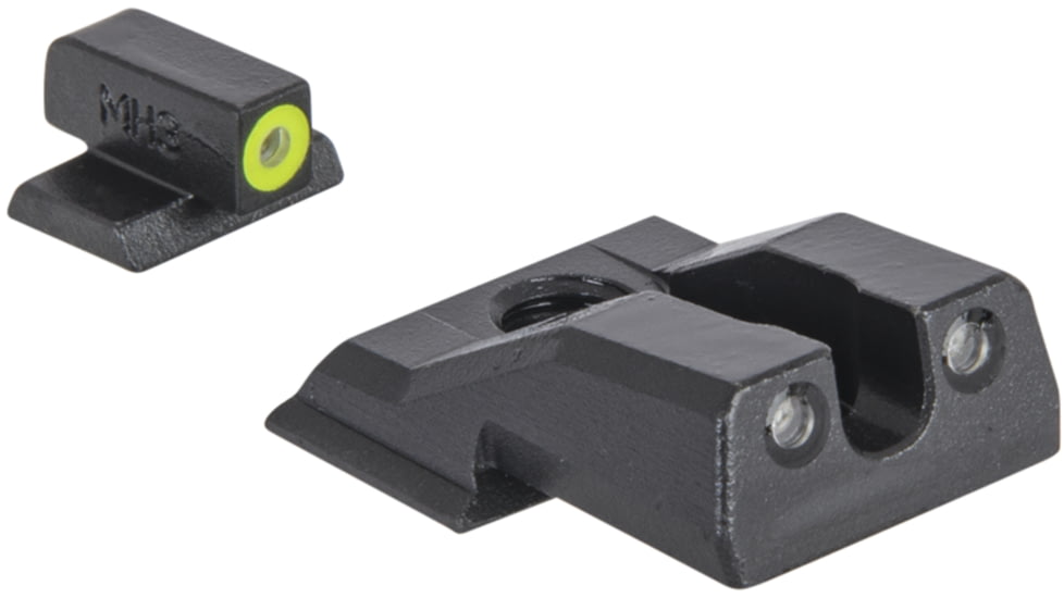Meprolight Hyper-Bright Plus S&amp;W M&amp;P Shield Ez, Black Yellow Ring, 417713121, 417713121