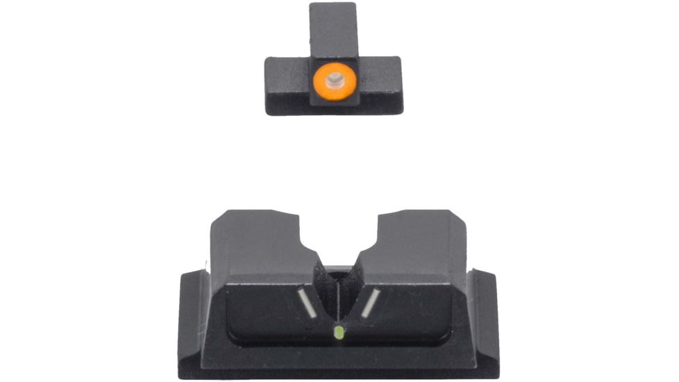 Meprolight Hyper-Bright V-Sight S&amp;W M&amp;P, Non-Or, Sd/Sdve - O Ring, Black Orange Ring, 417103131, 417103131