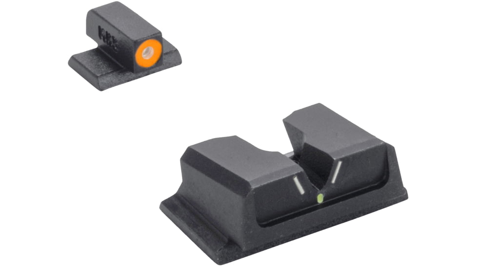 Meprolight Hyper-Bright V-Sight S&amp;W M&amp;P, Non-Or, Sd/Sdve - O Ring, Black Orange Ring, 417103131, 417103131