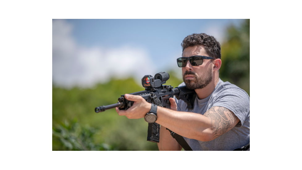 Meprolight M22 Reflex Red Dot Sight, Triangle and MMX3 3x18mm Micro Magnifier, 56225090