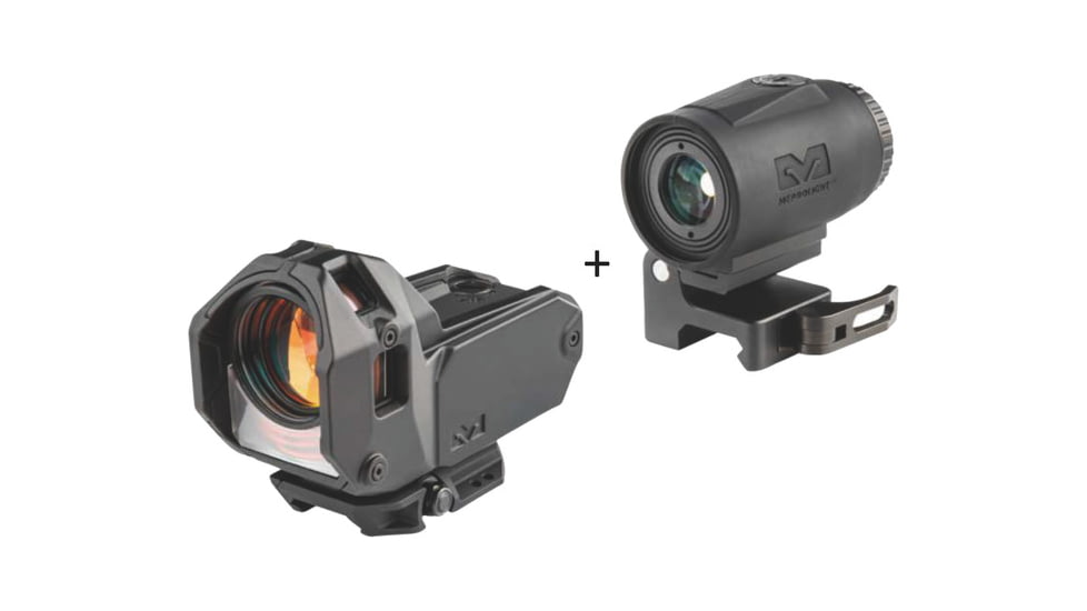 Meprolight M22 Reflex Red Dot Sight, Triangle and MMX3 3x18mm Micro Magnifier, 56225090