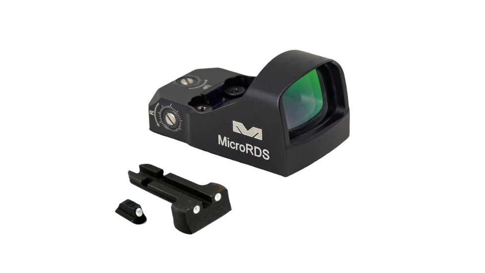 Meprolight Micro Red Dot Sight Kit with Quick Detach Adaptor and Backup Day/Night Sights, H&amp;K VP9, Black, ML88070505