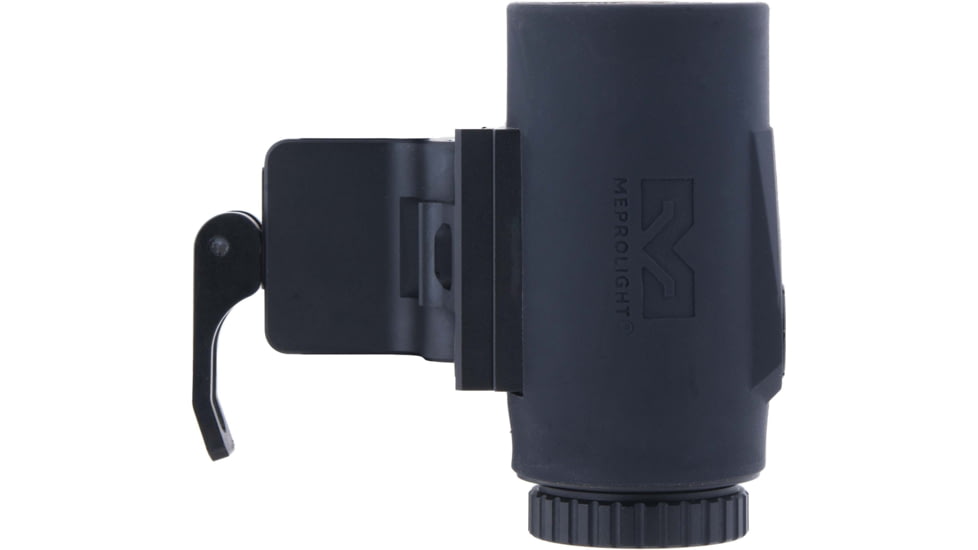 Meprolight MMX4 4x24mm Micro Magnifier w/ Quick Flip, QD Picatinny, Black, 3.2x1.4x1.74 inch, 8016000200