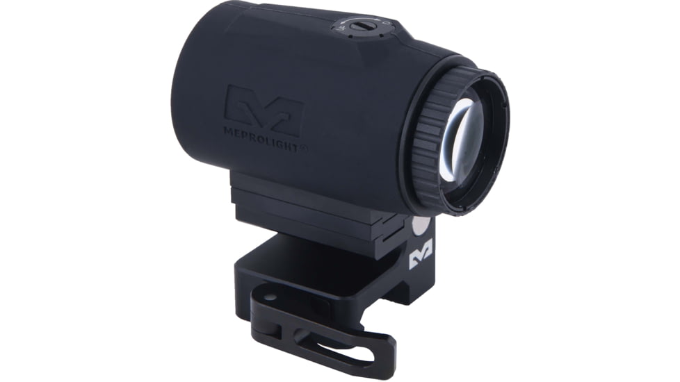 Meprolight MMX4 4x24mm Micro Magnifier w/ Quick Flip, QD Picatinny, Black, 3.2x1.4x1.74 inch, 8016000200
