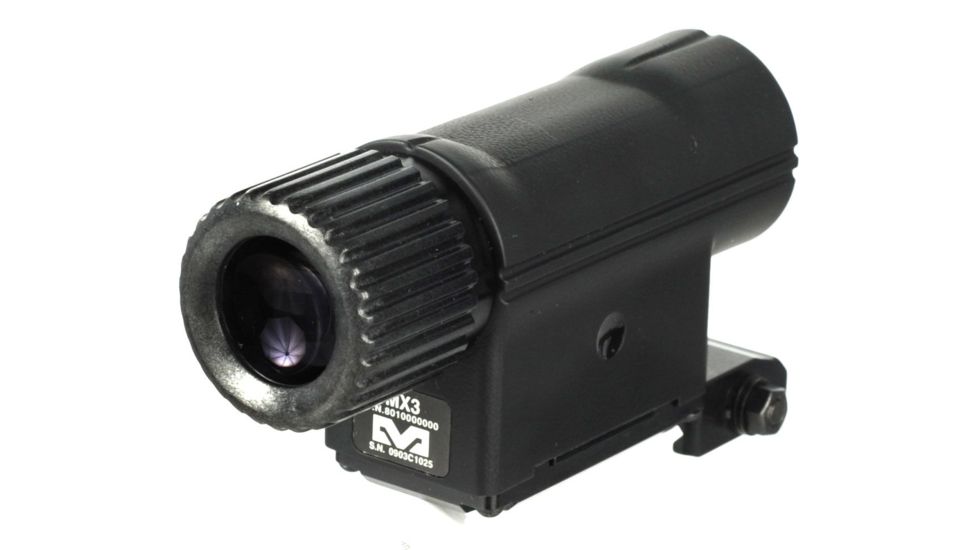 Meprolight Mepro MX3 3x Magnifier for Reflex &amp; Red Dot Sights, Black, MX3
