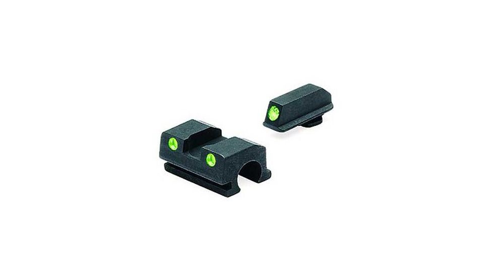 Meprolight Green Front &amp; Rear Night Sight for Walther P99 9mm, 40 Full Size, 18800