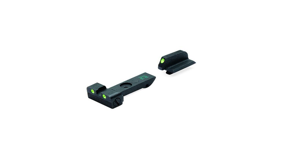 Meprolight Tru-Dot Adjustable Night Sight Set for Ruger GP100 &amp; Super Redhawk, Green, 20996