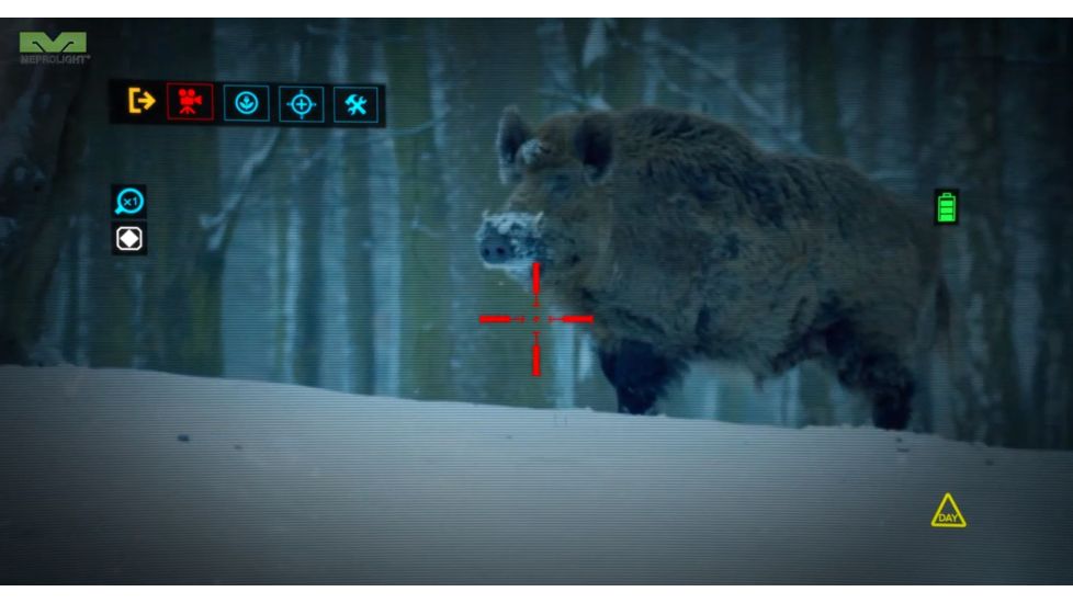 Meprolight NYX222 Dual Channel Thermal Sight with Day Camera, 2X Magnification, 74100182