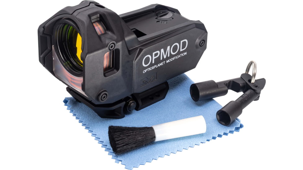 Meprolight OPMOD M22 1x28mm Reflex Red Dot Sight, Open X Reticle, Black, 56226000