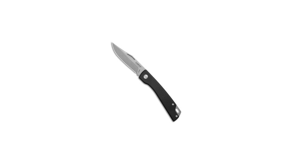 Mercury Mercury LUC Slip Joint Knife Black Aluminum 3.2" SW, Black, Elmax, adult, BHQ-214306