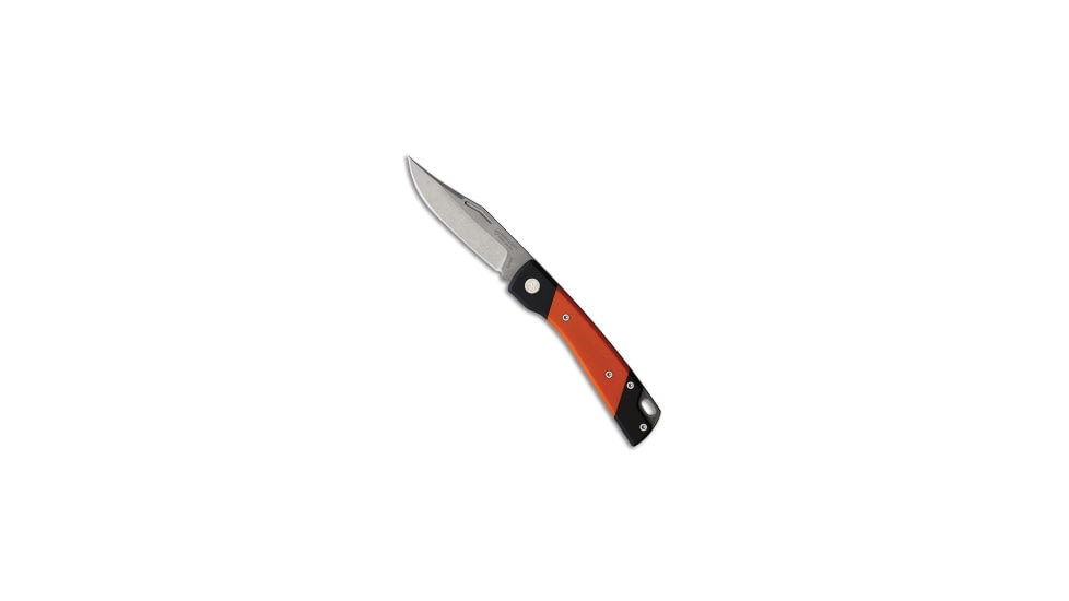 Mercury Mercury LUC Slip Joint Knife Orange G-10/Black Aluminum 3.2" SW, Orange, Elmax, adult, BHQ-187884