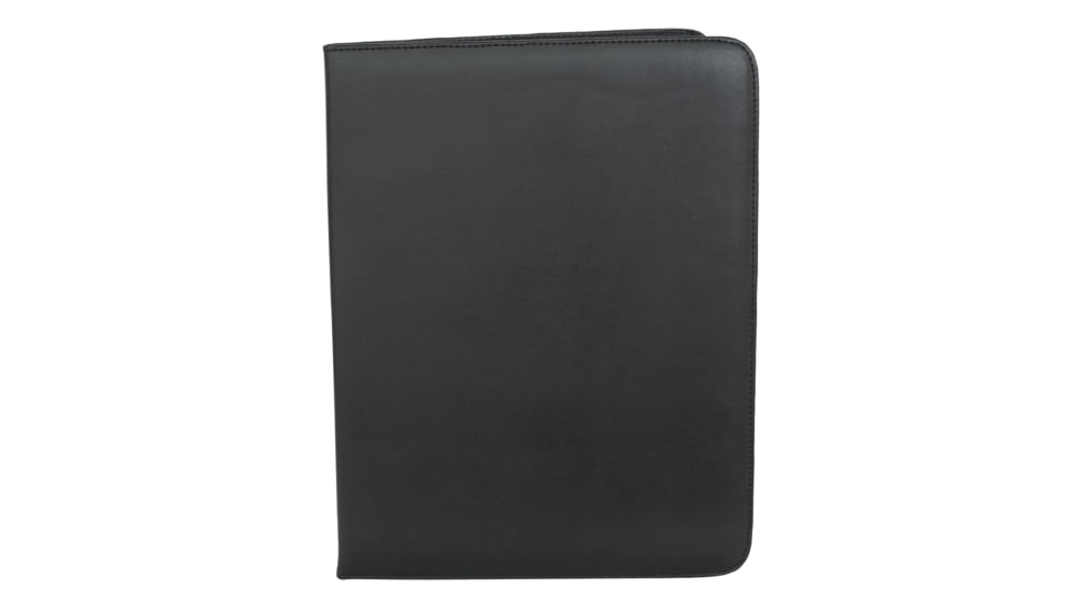 Mercury Tactical Gear Padfolio Simulated Leather, Black, Small, MRC6610-BK
