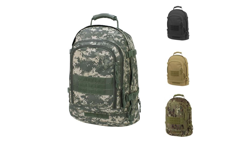 Mercury Tactical Three Day Backpack, Army Digital Camouflage, Black, Coyote, MultiCam