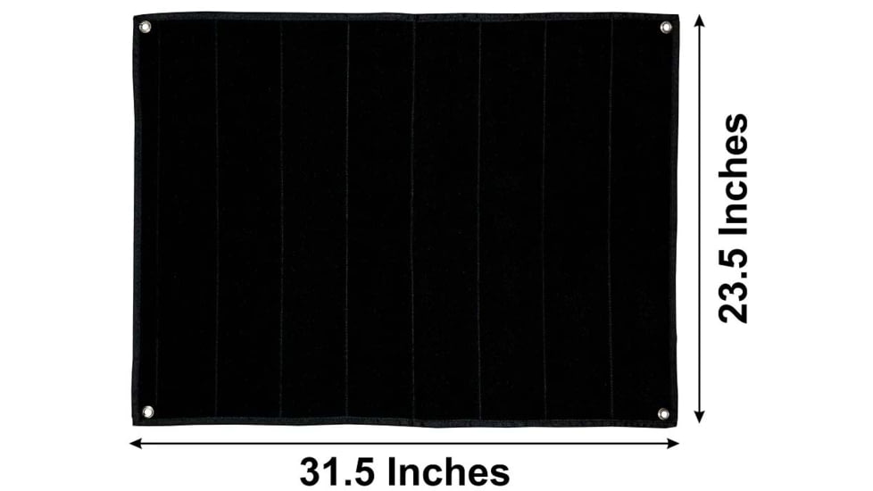 Merica Life Medium Patch Collector Board - Hook &amp; Loop Patch Panel, Black, 23.5 x 31.5, ML-PP-MED-BLK