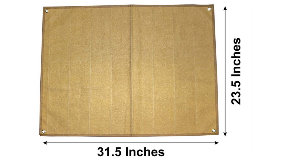 Merica Life Large Patch Collector Board - Hook &amp; Loop Patch Panel, Coyote, 27.5 x 39.3, ML-PP-LRG-COY
