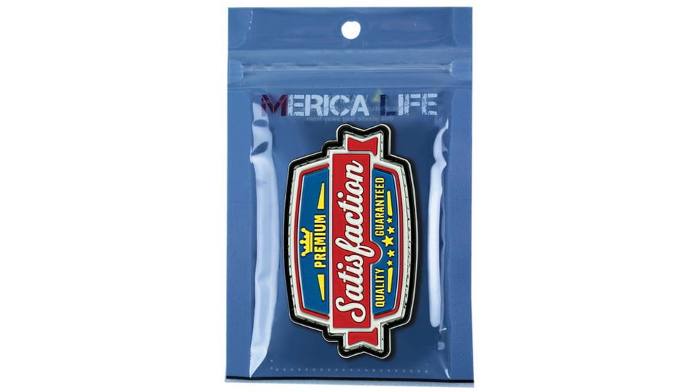 Merica Life Satisfaction Guaranteed PVC Patch, 3 x 1.7, SG