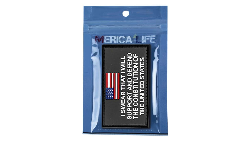 Merica Life Support and Defend the Constitution Patch, 3 x 2, SDC