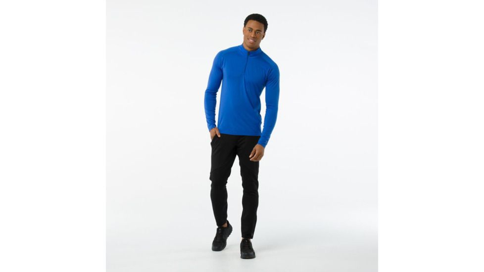 Smartwool Merino 1/4 Zip 150 Baselayer - Men's, Small, Bright Blue, SW016070378-S