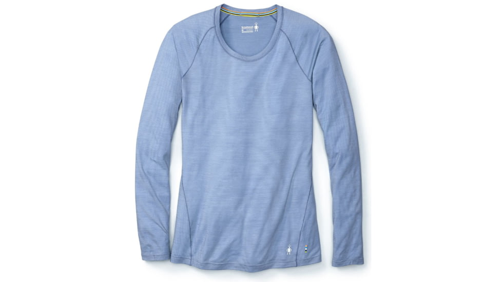 Smartwool Merino 150 Baselayer Pattern Long Sleeve-Women's, Blue Steel, Extra Small, SW015256474-XS