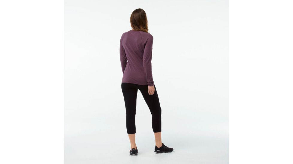 Smartwool Merino 150 Baselayer Pattern Long Sleeve Shirt Womens, Bordeaux, L, SW015256590-L